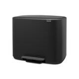 thumbnail of Brabantia Bo Pedaalemmer 11+23 ltr - mat zwart