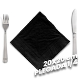 thumbnail of Servilleta celulosa 20x20cm 2 capas negro Blancoplata 6000 unidades
