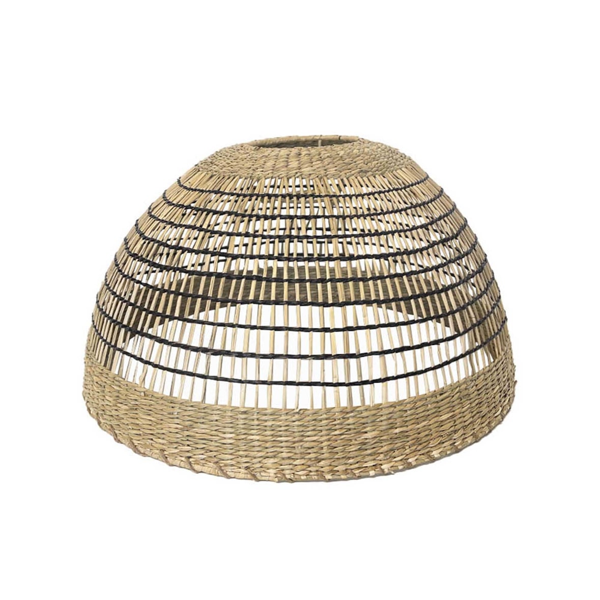 Lumisky Abat jour naturel seul CESARE INDOOR H19cm Herbe marine Beige