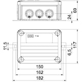 thumbnail of OBO Bettermann Kabelabzweigkasten T100ED 06A2F 7205758