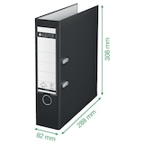 thumbnail of Leitz 180° Ordner Breit DIN A4 82 mm Weiß 2 Ringe 1010 Pappkarton Matt Hochformat