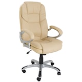 thumbnail of Poltrona regolabile e girevole da Ufficio Presidenziale direzionale ergonomica Modello Silky in ecopelle colore beige