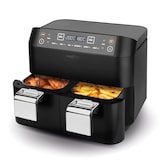 thumbnail of MAXXMEE Heißluft-Fritteuse Doppelkorb - 2x 3,8 l - 6 Programme Fritteuse - 2400 W - ohne Öl - 2 unanbhängige Garzonen - Schwarz