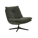 thumbnail of Poltrona girevole BRIKELL in tessuto verde scuro e base in metallo nero
