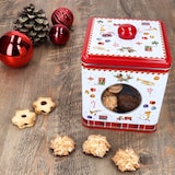 thumbnail of Keksdose Vintage Nutcracker eckig Metall Gebäck-Box mit Sichtfenster Weihnachten