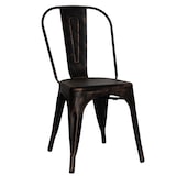 thumbnail of PACK 10 Sillas La Havana negra de acero vintage – Silla industrial apilable resistente para comedor cocina y hostelería - hierro