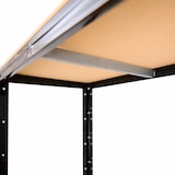 thumbnail of shelfplaza BLACK 190x80x60 cm Werkbank Regal in schwarz mit 6 Böden und 145 kg Traglast pro Boden