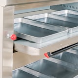 thumbnail of Romux® Doppelkammer Elektrisch Pizzaöfen für 8+8 Pizzen mit 32 cm mit Schamottsteinboden und Präzisem Thermostat | Max. Temperatur 400 °C - 13200W