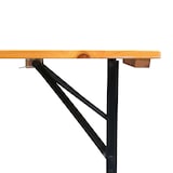 thumbnail of SVITA Bierzeltgarnitur 3-tlg. Holz Klappbare Biergarnitur Festzeltgarnitur Natur 165x50 cm