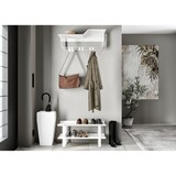 thumbnail of Gorillz Layer - Wandkapstok Met Hoedenplank - 8 Verschuifbare Kapstok Haken - Wit