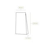thumbnail of BIOZOYG 500 Stück Kraftpapier-Beutel braun  8,8 x 4,7 x 26 cm, Größe S Blockbodenbeutel, Krafttüten, mit Fenster, mit umweltfreundlichem Verschluss