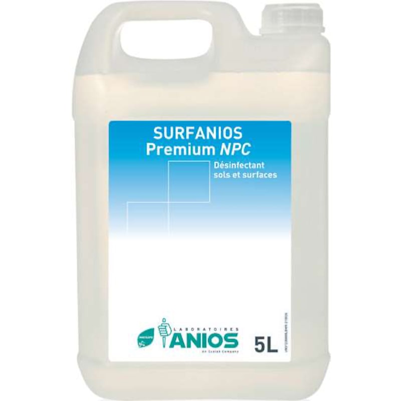 Détergent désinfectant sols et surfaces - SURFANIOS Premium NPC - Bidon 5l - ANIOS