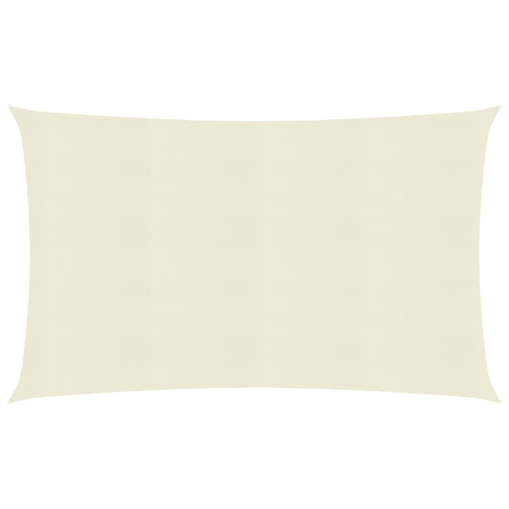 Toldo de vela crema HDPE 160 g/m² 5x8 m