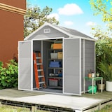 thumbnail of Outsunny-Gartenhaus-182L x 151B x 219H cm-Grau