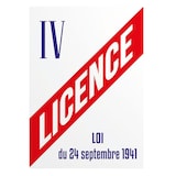 thumbnail of Panneau de Licence 4 / IV