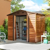 thumbnail of Outsunny Casetta da Giardino con Doppie Porte Scorrevoli Marrone