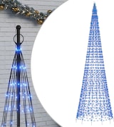 thumbnail of vidaXL LED-Weihnachtsbaum für Fahnenmast 1534 LEDs Blau 500 cm