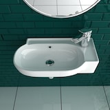 thumbnail of Design Mini Waschbecken Keramik Handwaschbecken 45 cm breit Gäste-WC Lösung Zeitloses Design