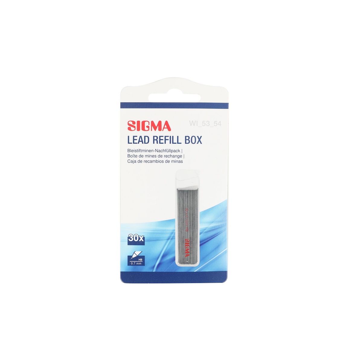 SIGMA Punte per matite meccaniche, 0.7 mm, 30 unità