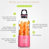 thumbnail of Petit Mixeur Smoothie Milkshake Blender Portable Jus de Fruit 500ml USB Rose YONIS