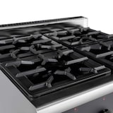 thumbnail of Cocina de gas profesional, 4 fuegos, llama piloto, con base abierta, acero inoxidable AISI 304, 85 x 70 x 70 cm, 28,8 kW EASYLINE 11475 Vaiotec