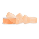 thumbnail of 25mm Organzaband 25m Chiffonband Schleifenband Geschenkband Deko Stoffband Apricot