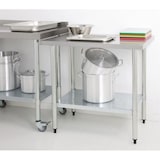 thumbnail of Table Inox Professionnelle Sans Rebords - Gamme 600 - Vogue - l- L120- P60- h- Inox