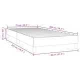thumbnail of Décoshop26 - Sommier à lattes sur pieds cadre de lit 80x200 cm tissu crème TDL0207245