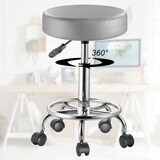 thumbnail of CASARIA® Drehhocker Höhenverstellbar Dicke Polsterung Grau