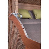 thumbnail of Strandkorb deVries PURE® Comfort XL - PE griseum - Dessin 490 - inkl. Schutzhülle
