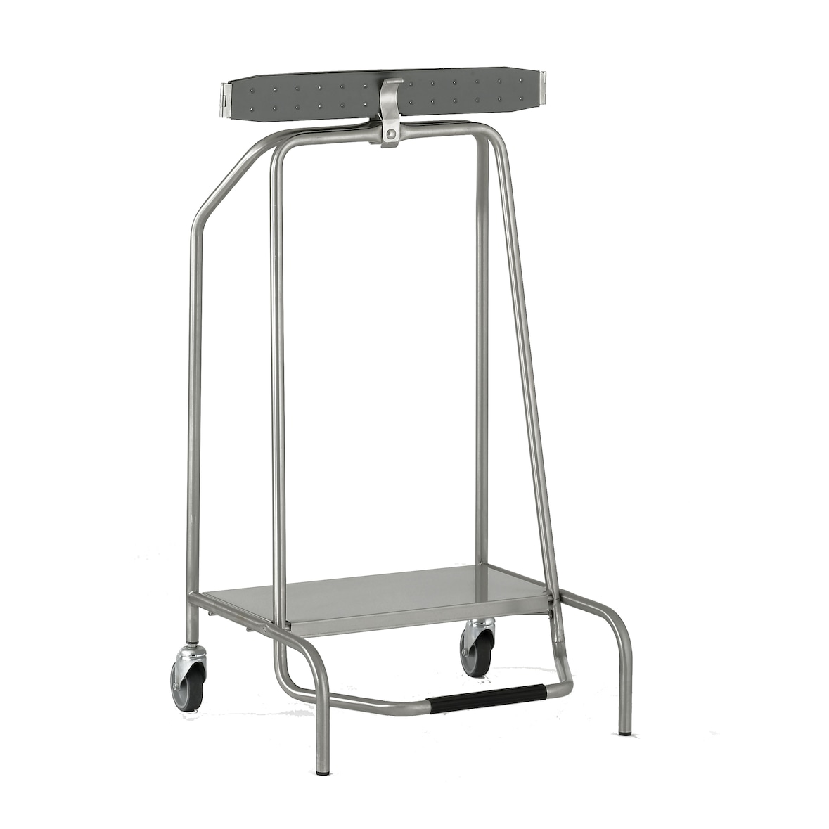 Tournus-afvalzakhouder met klem. Op wielen. Voor zakken van 110 liter.  Afmetingen b x d x h: 450 x 535 x 900 mm