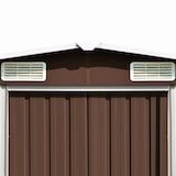 thumbnail of Helloshop26 - Tuinhuisje blokhut berging buitenschuur stevige gereedschapsschuur 257 x 392 x 181 cm bruin metaal 02_0022168