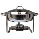 thumbnail of Edelstahl Speisenwärmer Runder Warmhaltebehälter Chafing Dish 3,5 Liter