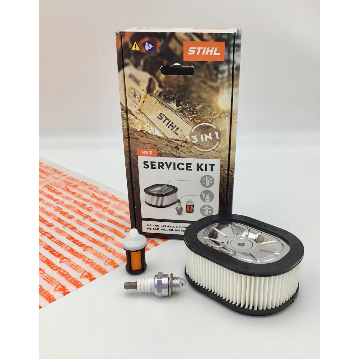 STIHL Service Kit 3 11240074101 Filter, Zündkerze, MS 440 640 650 660 780 880