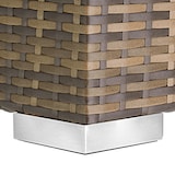 thumbnail of tectake Lot de 2 bains de soleil en rotin et aluminium avec table et housse de protection - marron naturel - 403771