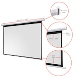 thumbnail of celexon basic line Motorleinwand 240 x 180cm,Leinwand Format 4:3, Heimkino Leinwand, Beamerleinwand,3D Leinwand,Full HD Leinwand, elektrische Leinwand