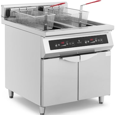 Royal Catering Fritadeira de indução - 2 x 30 l - 60 - 190°C -