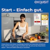 thumbnail of Exquisit START Einbaugeschirrspüler 45 cm, Teilintegriert, 9 Maßgedecke, 9 Liter, Startzeitvorwahl, ECO-Modus, EGSP51009-EB-030E inox