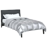 thumbnail of vidaXL Winterbettdecke Silber 220 x 155 cm Satin und Mikrofaser