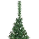 thumbnail of vidaXL Künstlicher Halb-Weihnachtsbaum mit Ständer Grün 240 cm PVC