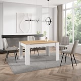 thumbnail of Tavolo da Pranzo, Cucina, Sala da pranzo, 140x90x76 cm, Per 6 persone, Tavolo Cucina, Stile moderno, Rovere e bianco _ 485_9