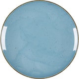 thumbnail of Lubiana Set 12 platos llanos, serie Hotel, turquesa, moteado marrón, Ø 280 mm