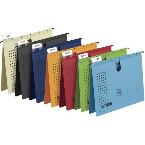 ELBA Hängehefter Chic Ultimate DIN A4 Dunkelblau Karton 5 Stück