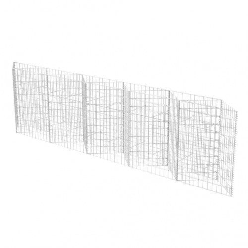 vidaXL Gabionenkorb Pflanzkasten Gemüse-Hochbeet Stahl : Größe - 300 x 30 x 100 cm