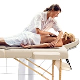 thumbnail of 3 Zonen Massageliege Somwang mit 7,5cm Polsterung und Holzgestellbeige