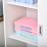 thumbnail of Armario de Oficina con 2 Puertas Correderas y 3 Estantes 80x40x120 cm Blanco