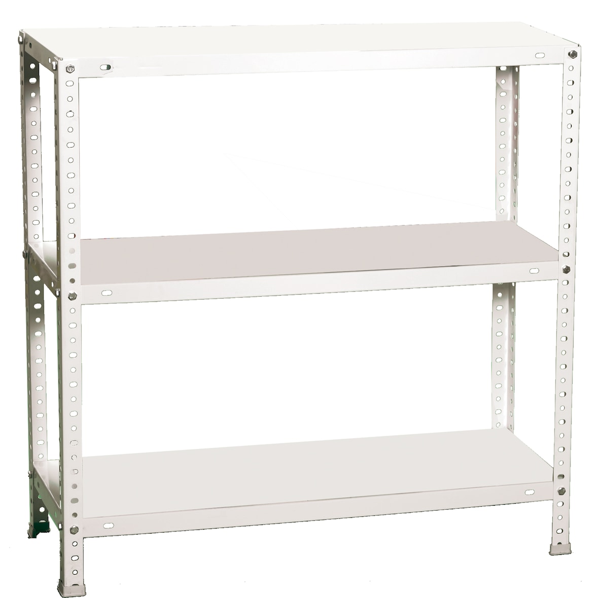 SimonRack Scaffali Metallo Garage 900x800x300 mm, 3 Ripiani in Acciaio, Portata, 100 kg per Ripiano, Bianco – Comfort