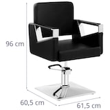 thumbnail of physa - Physa Fauteuil Barbier Coiffure Chaise Coiffeur Physa Bristol Black (Pompe Hydraulique, Hauteur Réglable 46-57 cm, Max 200 Kg,