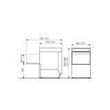 thumbnail of GastroHero Gläserspülmaschine ECO 40×40 cm Korbmaß | 230 V | Reiniger- & Klarspüldosierer | Ablaufpumpe | Einschubhöhe 270 mm | energieeffizient