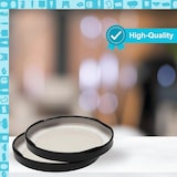 thumbnail of Tampas metálicas universais pretas 63mm - 250 unid para frascos de conservas e compotas